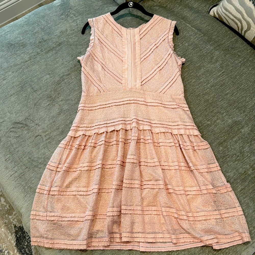 Julia Jordan Lace Stretchy Dress Sz - Dusty Rose